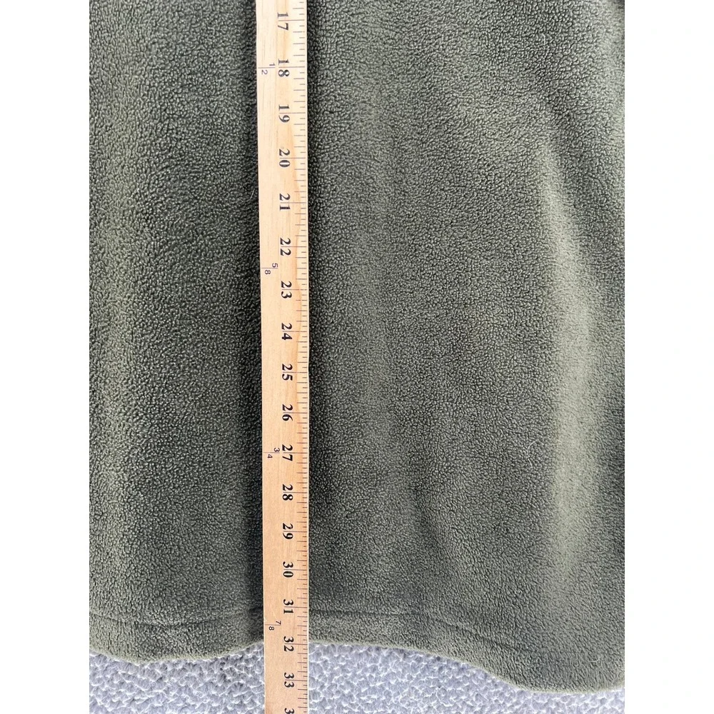 Juneau Mens Solid Green Fleece Shirt Jacket XXL Heavyweight Shacket Button Front